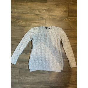 Jeanne Pierre 100% Cotton Cable Knit Sweater
